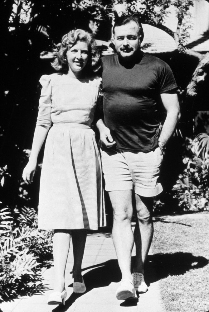 Vida Press nuotr./Ernestas Hemingway ir Martha Gellhorn 1941 m.