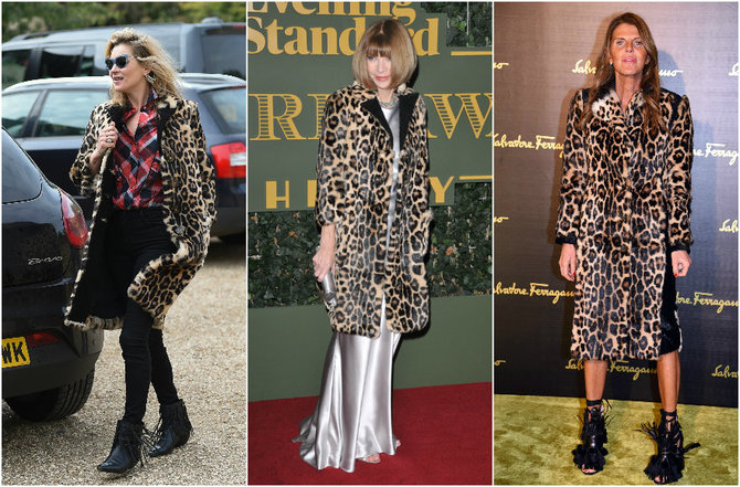 Vida Press nuotr./Kate Moss, Anna Wintour ir Anna Dello Russo