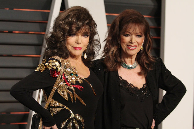 Vida Press nuotr./Seserys Joan ir Jackie Collins