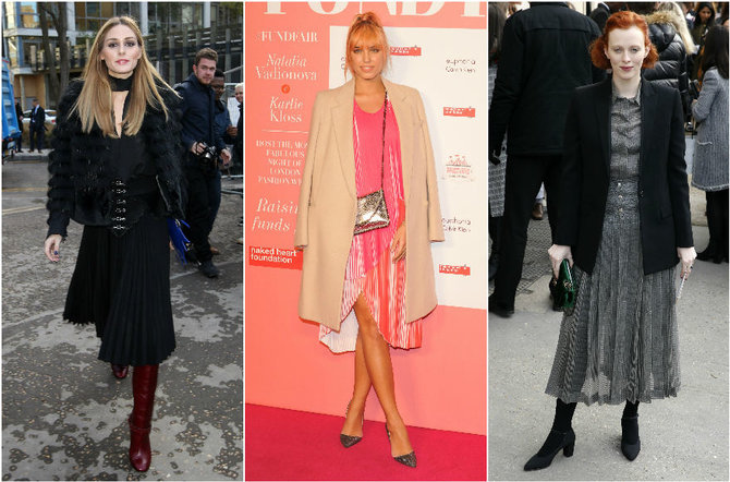 Vida Press nuotr./Olivia Palermo, Karen Elson, Amber Le Bon