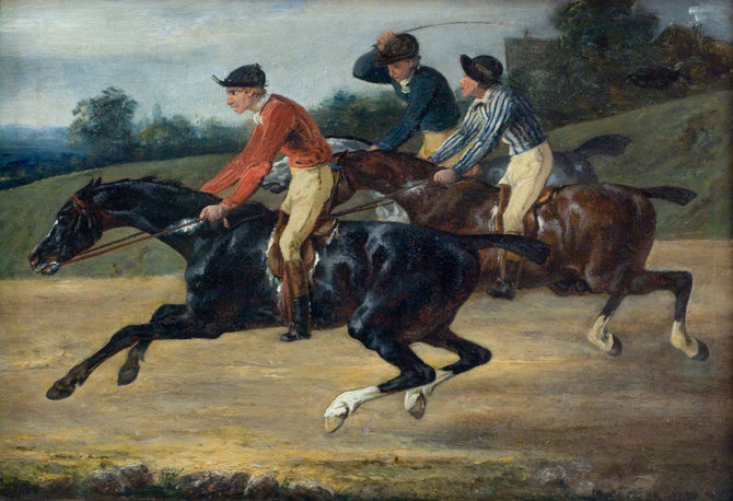 Vida Press nuotr./Théodore’o Géricault paveikslas „Žirgų lenktynės“