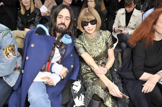 Vida Press nuotr./Alessandro Michele ir Anna Wintour