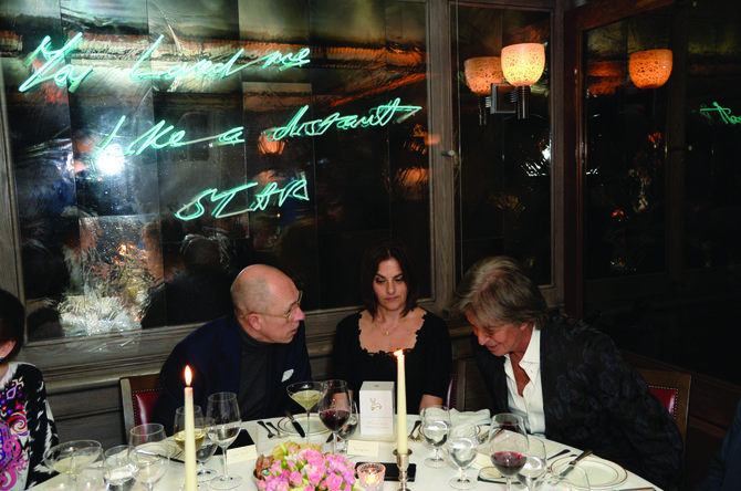 Vida Press nuotr./Stepheno Websterio ir Tracey Emin juvelyrikos pristatymas Londono restorane „34 Restaurant“, 2016 m.