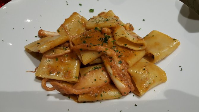 Jurgos Jurkevičienės nuotr. /„Paccheri“ pasta su aštuonkojais