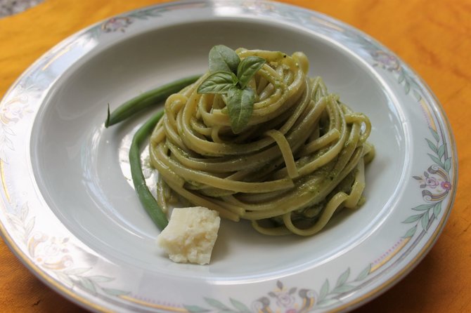 Jurgos Jurkevičienės nuotr./„Linguine“ su Genujos pesto padažu