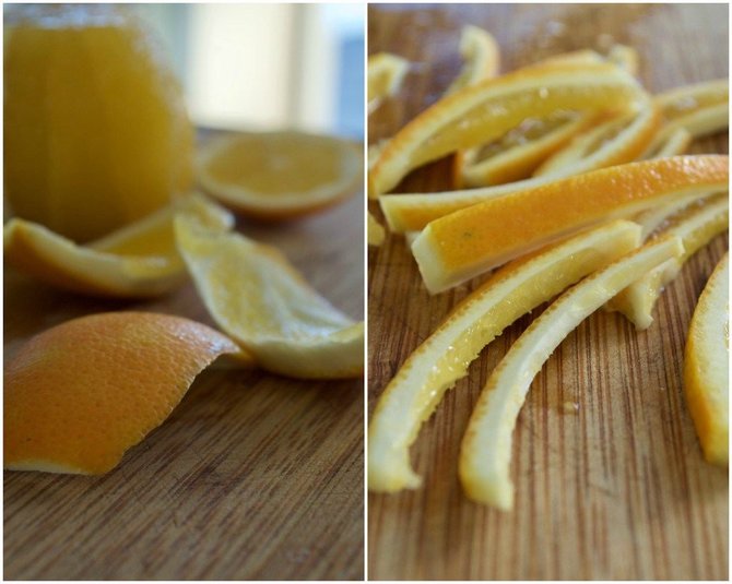 Dangiros Šimašiutės nuotr./Gaminamos cukruotos apelsinų žievelės