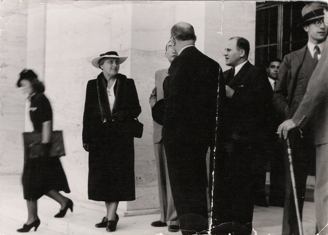  Ženevoje 1931 metais: S. Čiurlionienė, S. Lozoraitis, P. Klimas, K. Škirpa.