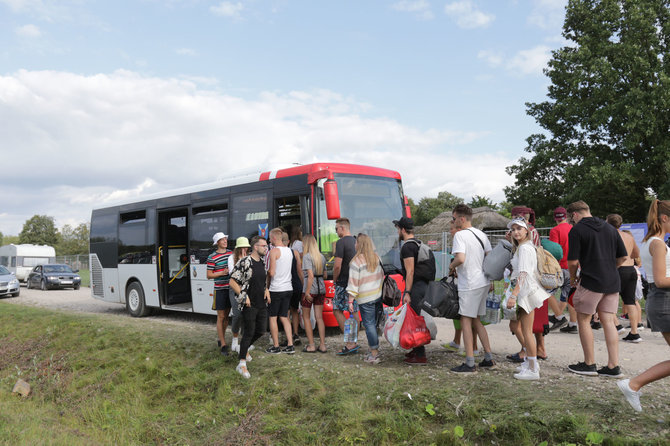 Eriko Ovčarenko / 15min nuotr./Festivalio dalyvių patikros punktas