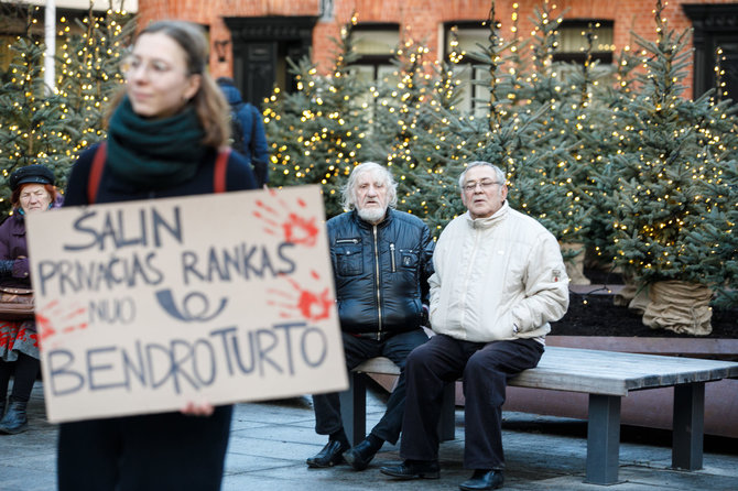 Eriko Ovčarenko / 15min nuotr./Protesto akimirkos