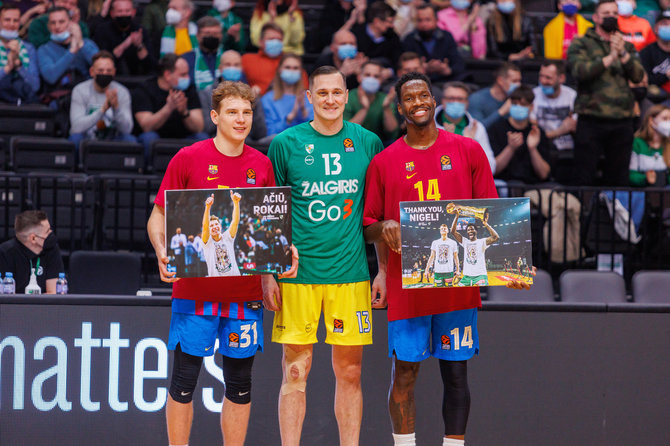 Erikas Ovčarenko/BNS/Rokas Jokubaitis, Paulius Jankūnas ir Nigelas Hayes-Davisas