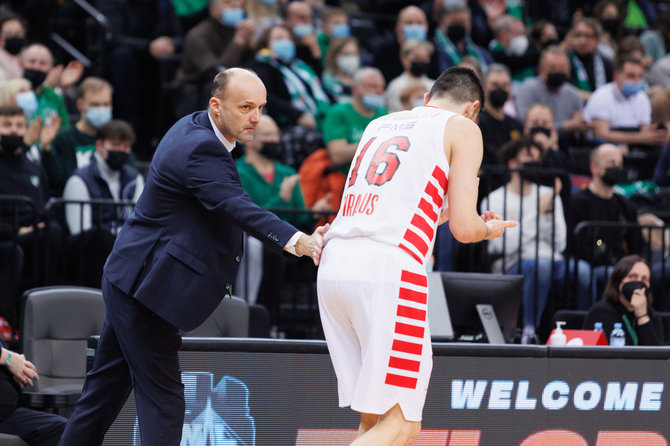 Eriko Ovčarenko / BNS nuotr./Kauno „Žalgiris“ – Pirėjo „Olympiakos“