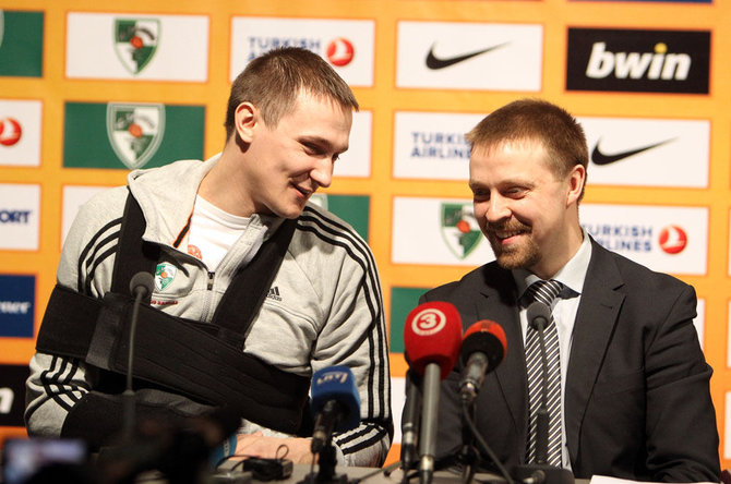 Eriko Ovčarenko / 15min nuotr./Paulius Jankūnas ir Paulius Motiejūnas 2013 m.