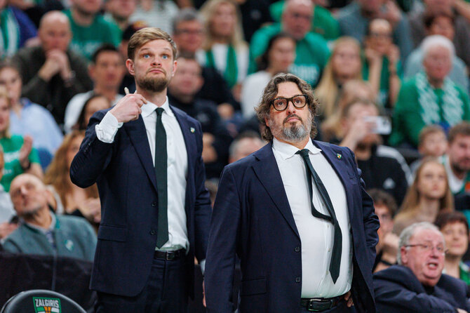 Eriko Ovčarenko / BNS nuotr./Tautvydas Sabonis, Andrea Trinchieri