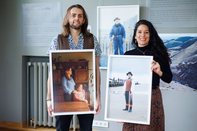 Eriko Ovčarenko / BNS nuotr./Mykolas Juodelė ir Sandra Rivero
