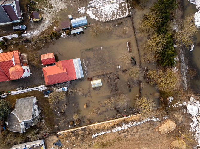 Eriko Ovčarenko / BNS nuotr./Potvynis Radikiuose