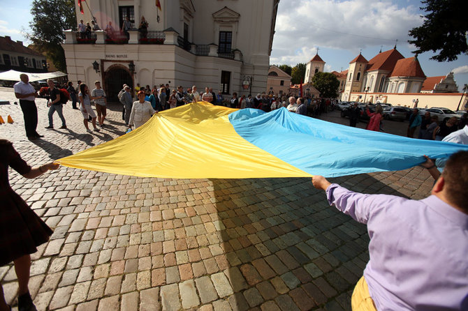 Eriko Ovčarenko / 15min nuotr./Ukrainos vėliava