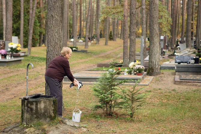 Eriko Ovčarenko / 15min nuotr./Darbai kapinėse