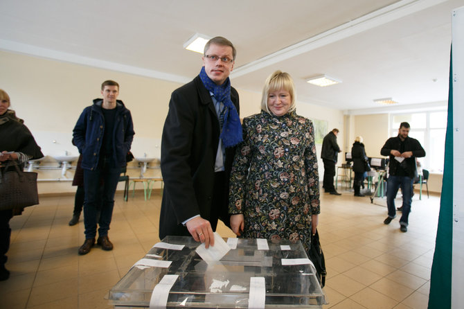 Eriko Ovčarenko/15min.lt nuotr./Andrius Kupčinskas su žmona Jurga