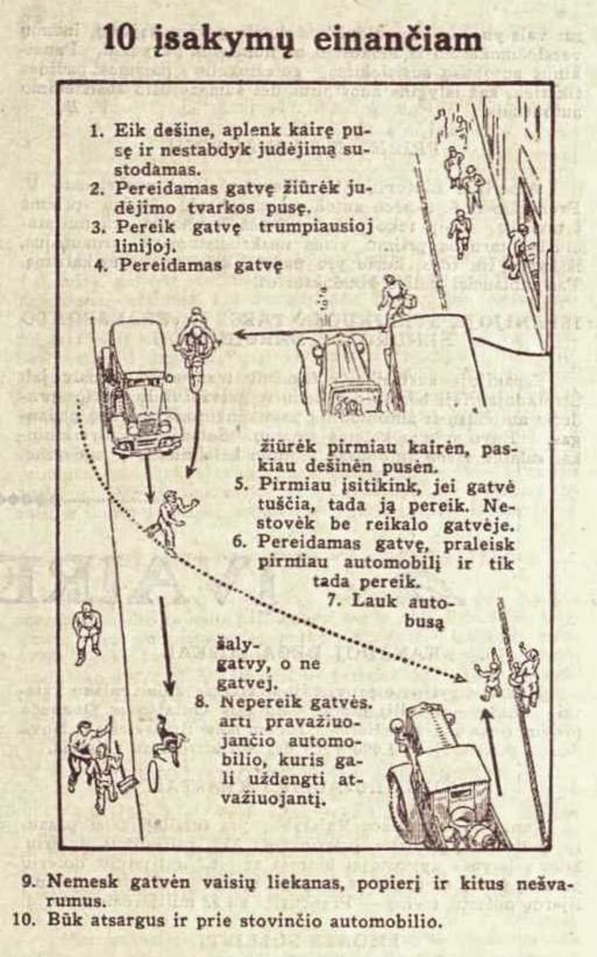 Asmeninio archyvo/Eismo taisyklės pėstiesiems (1932 m)