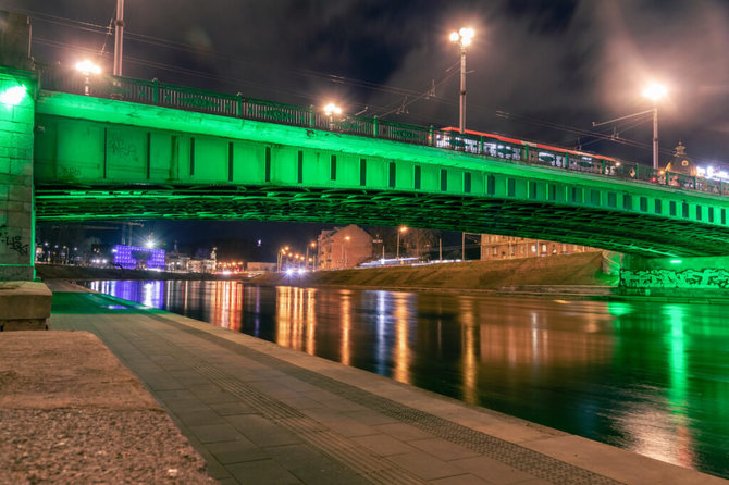 D.Savickio nuotr./Ekskursijos pradžia – Žaliojo tilto stotelė