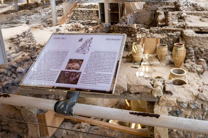 Shutterstock nuotr./Akrotiri istoriniai radiniai, Santorinas, Graikija