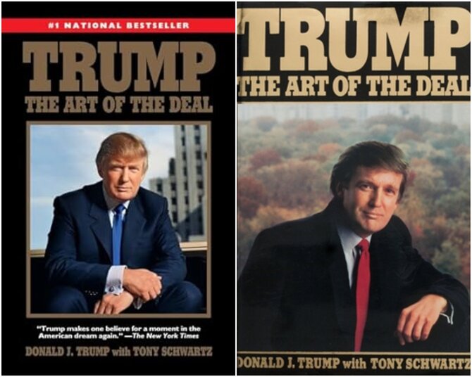 Nuotr. iš Wikipedia, Amazon.com/Du D.Trumpo knygos leidimai
