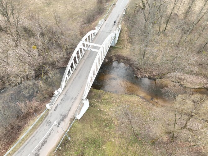 Pranešimo žiniasklaidai autorių nuotr./Čiobiškio Dariaus ir Girėno tiltas