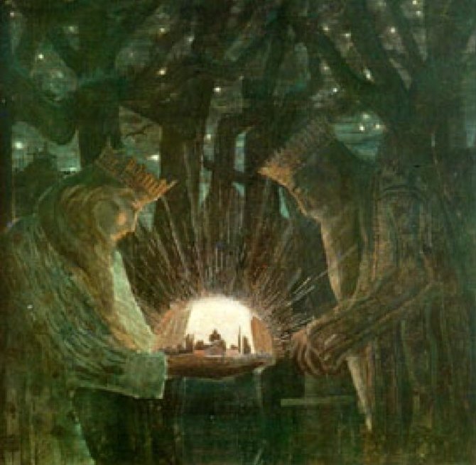 M.K.Čiurlionio paveikslas „Karaliai. Pasaka“