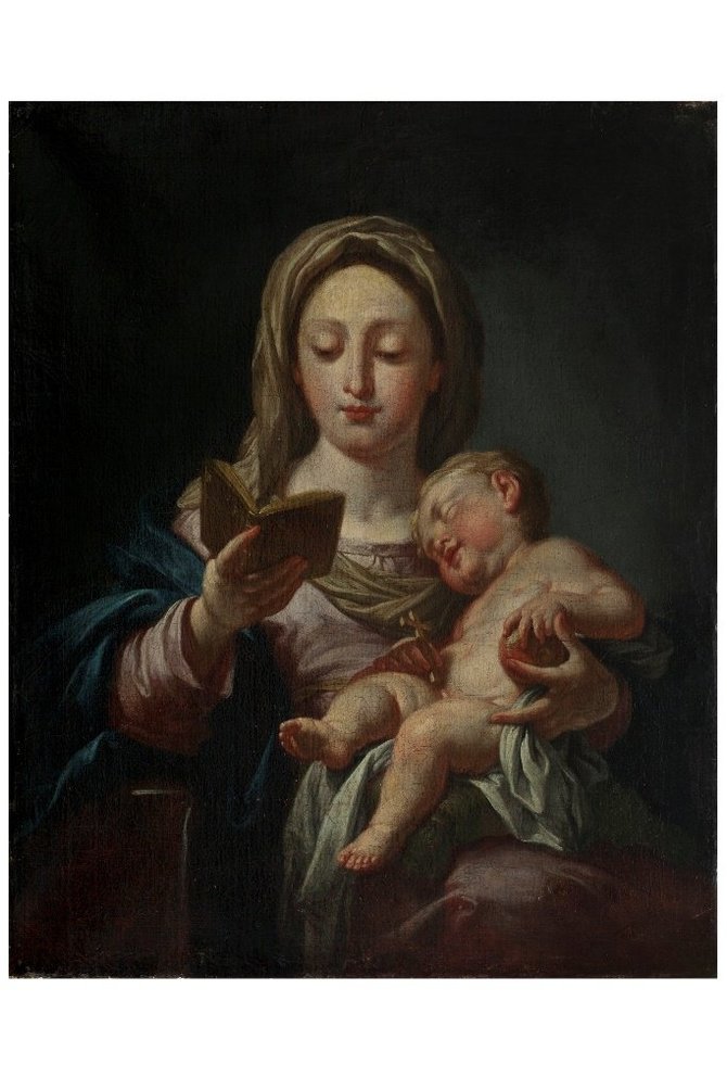 M.K.Čiurlionio dailės muziejaus nuotr./Kun. R.Mikutavičiaus kolekcijos paveikslas: Domenico Morelli „Madona su kūdikiu ir knyga“