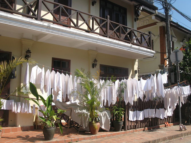 Godos Juocevičiūtės nuotr./Luang Prabangas - skalbinių miestas