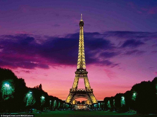 DesignCrowd.com nuotr./Eifelio bokštas tapo Paryžiaus simboliu