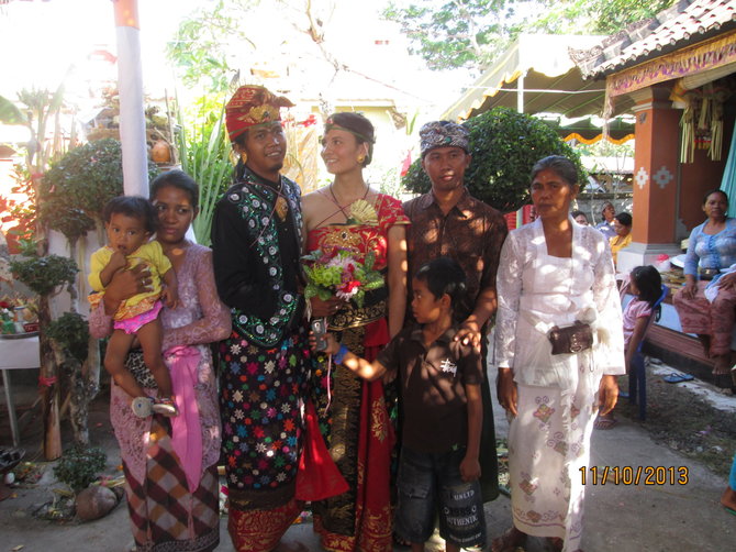 Asmeninės nuotr./Vestuvės Balyje vyko pagal hinduistų tradicijas