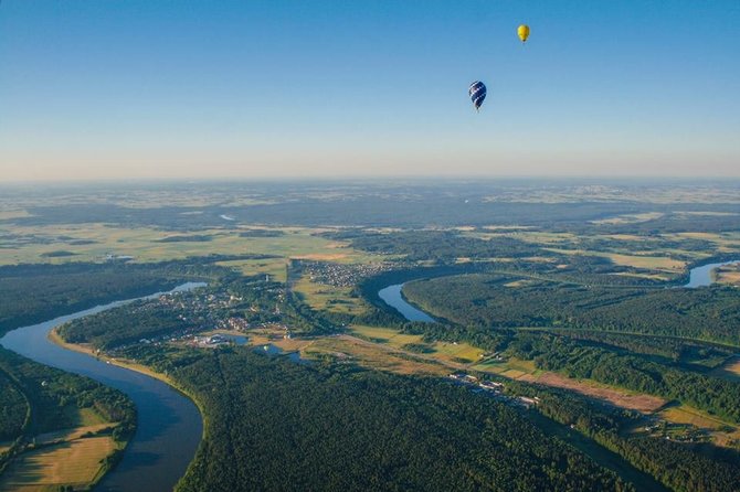 Birštono turizmo informacijos centro nuotr./Žvilgsnis į Birštoną iš oro baliono