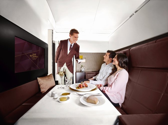 „Etihad Airways“ nuotr./„Etihad Airways“ orlaiviuose įrengti privatūs kambariai