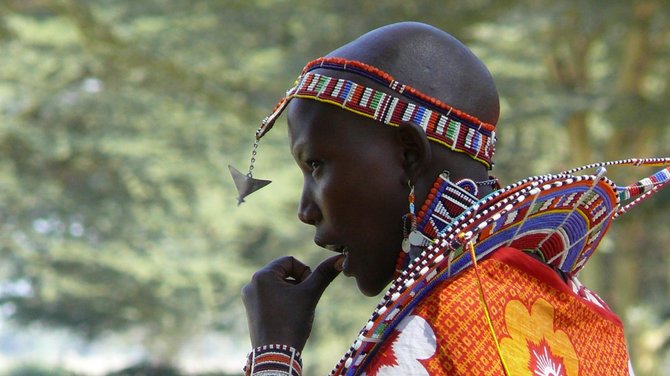 Maasai genties nuotaka