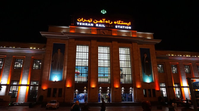 Vytauto Juršėno nuotr./Teherano geležinkelio stotis