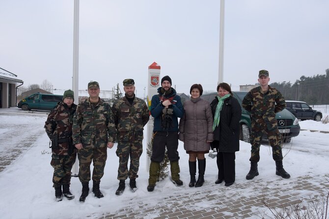 VSAT nuotr./Mantas Žalkauskas po nakvynės Bardinų užkardoje