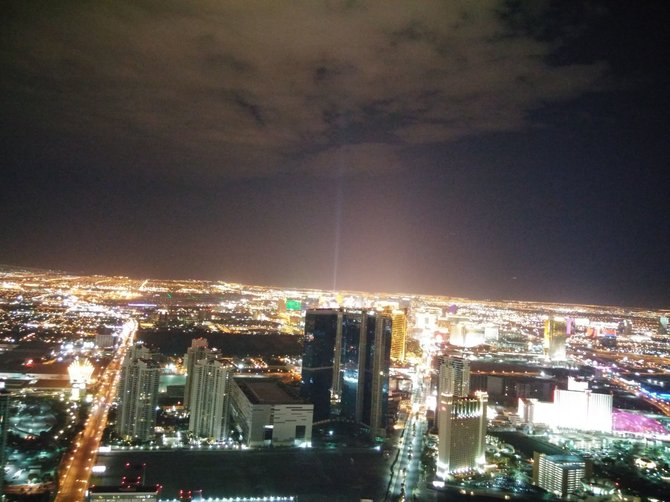 „T&G“ nuotr./Las Vegaso panorama nuo „Stratosferos“ viešbučio – 350 metrų aukščio