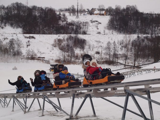 Anykščių turizmo informacijos centro nuotr./Ant Kalitos kalno rogutės veikia ir žiemą, ir vasarą