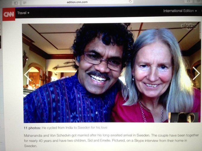 „Facebook“/ Dr. PK Mahanandia asmeninės nuotr./CNN dar kartą porai priminė jų neįtikėtiną istoriją