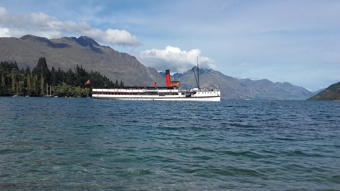 Asmeninės nuotr./Laivas Wakatipu ežere