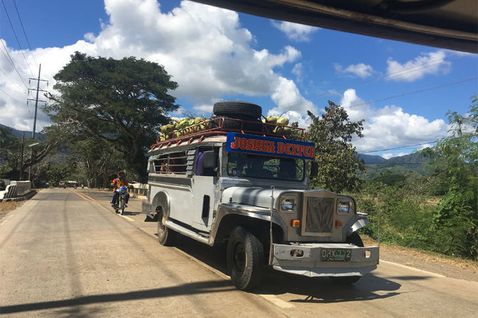 Monikos Kazlauskaitės nuotr./Jeepney – įprasta transporto priemonė Filipinuose