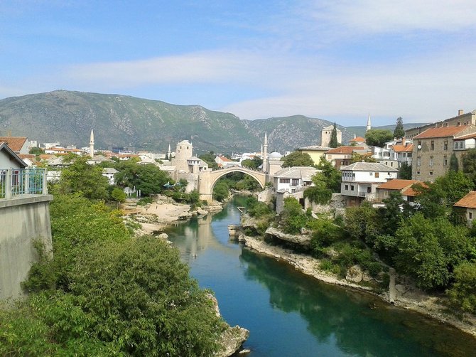 Asmeninės nuotr./Mostaro tiltas Bosnijoje ir Hercegovinoje