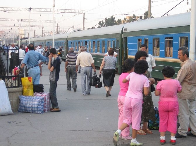 Vaido Mikaičio nuotr./Traukinys, kuriuo vykome į Tbilisį