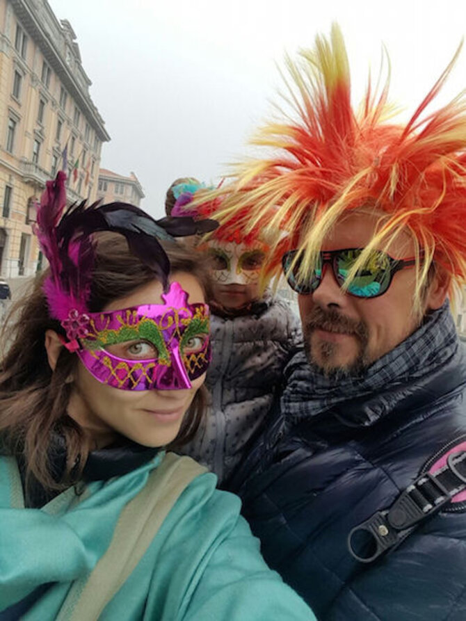 Asmeninės nuotr./Venecijos karnavale