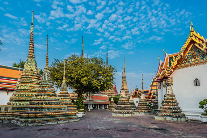 123rf.com/Wat Pho šventyklos detalės