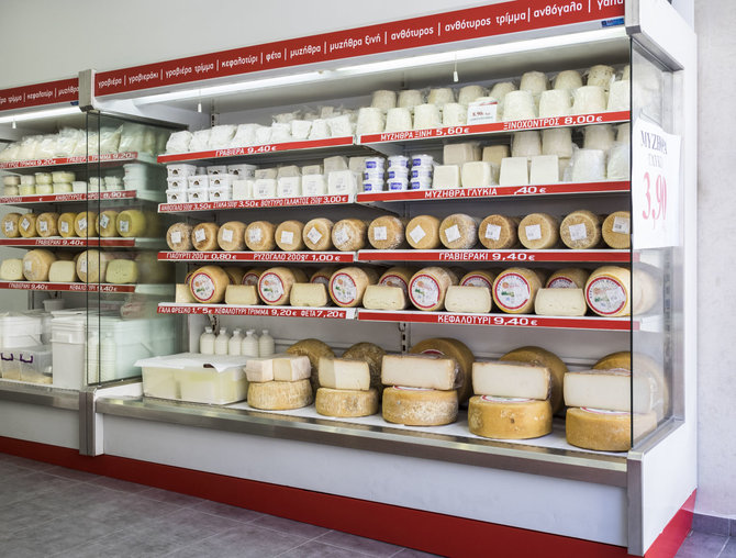 123rf.com/Heraklionas – kretietiškų sūrių parduotuvė