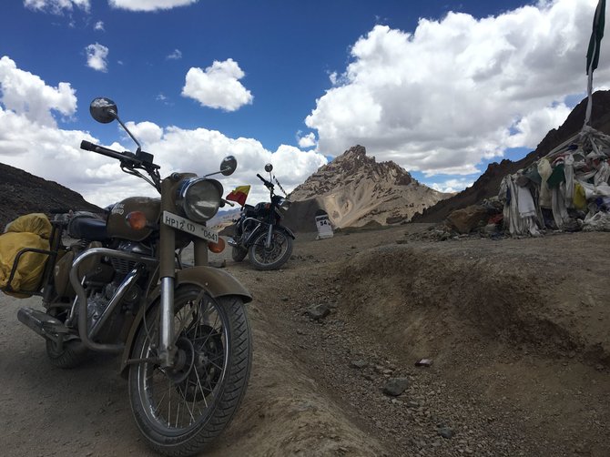 Asmeninė nuotr./Ekstremali kelionė motociklu per Himalajus Indijoje