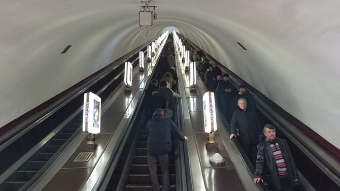 Manto Bertulio nuotr./Kijevo metro – vieni giliausių pasaulyje