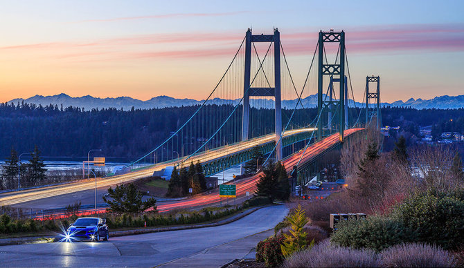 Shutterstock nuotr./„Tacoma Narrows“ tiltas